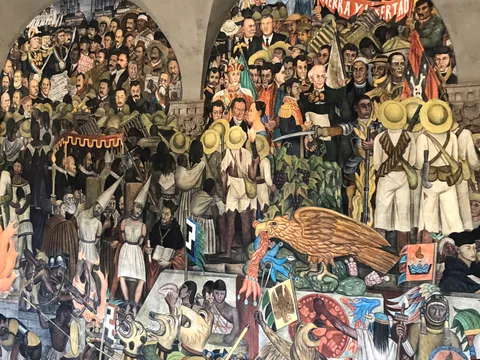 Diego Rivera mural at the Palacio Nacional