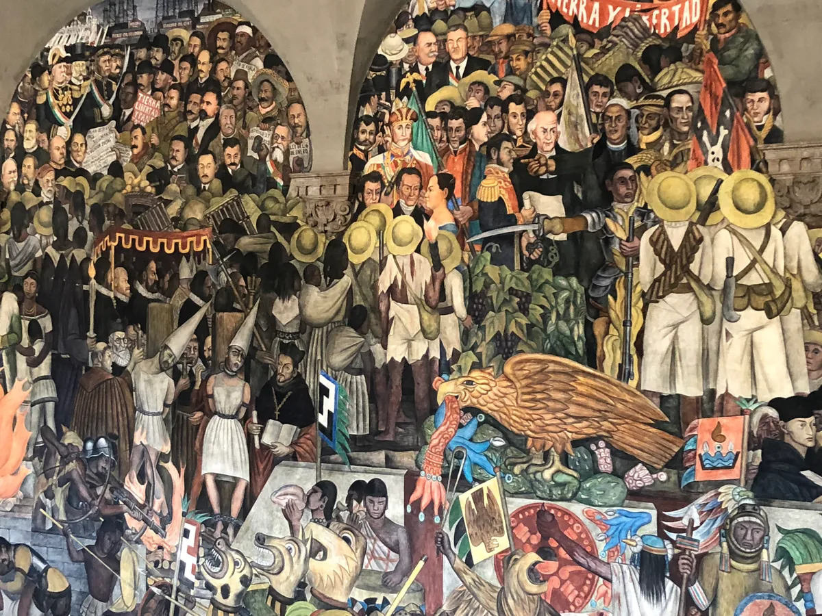 Diego Rivera mural at the Palacio Nacional